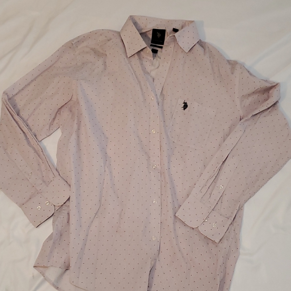 light pink polo dress Shirt